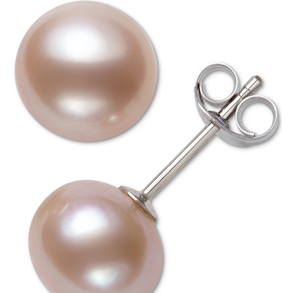 Cultured Freshwater Pearl Earring- Silver - Picture 3 of 4